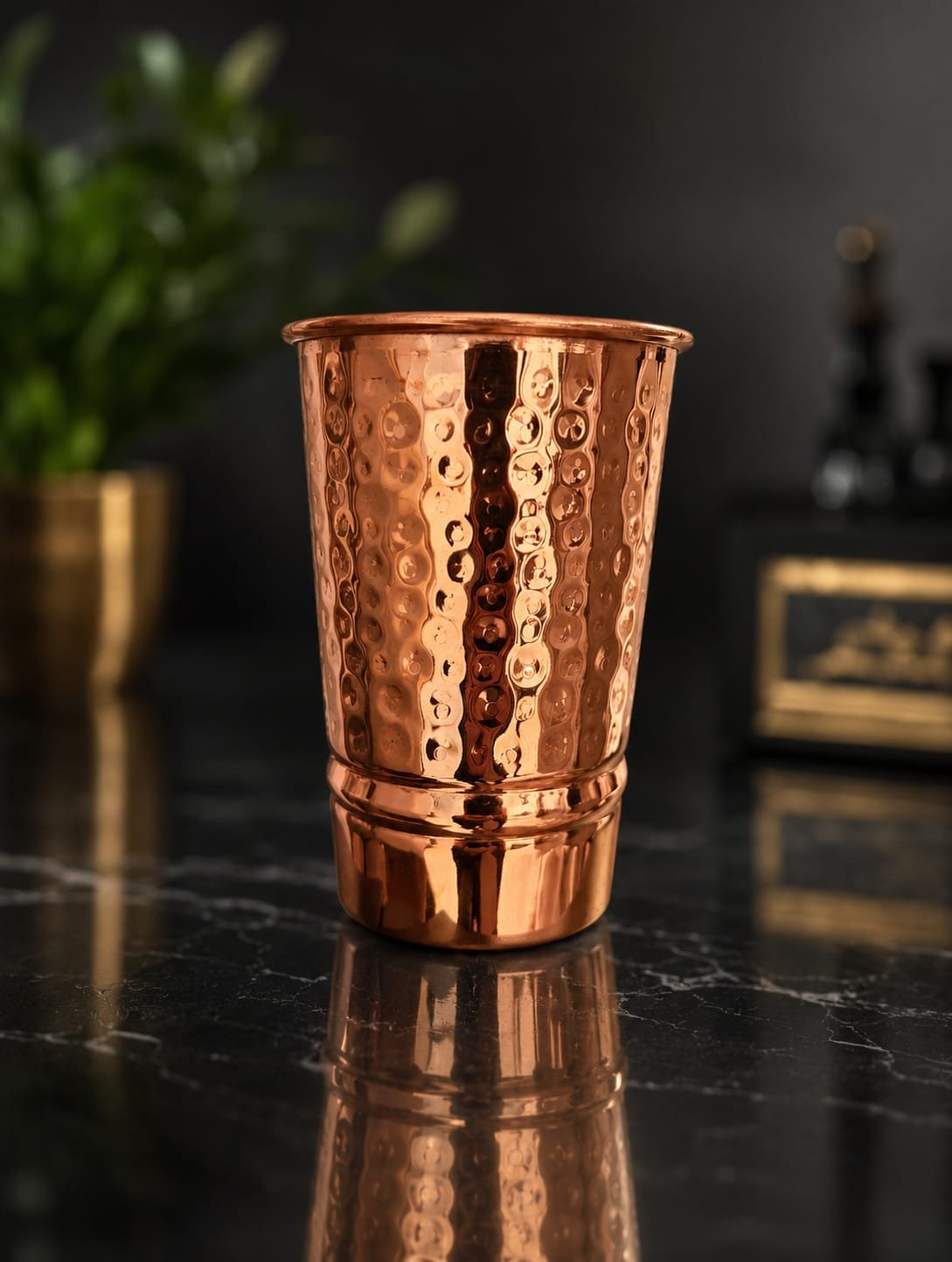 Copper HAMMERD Glass