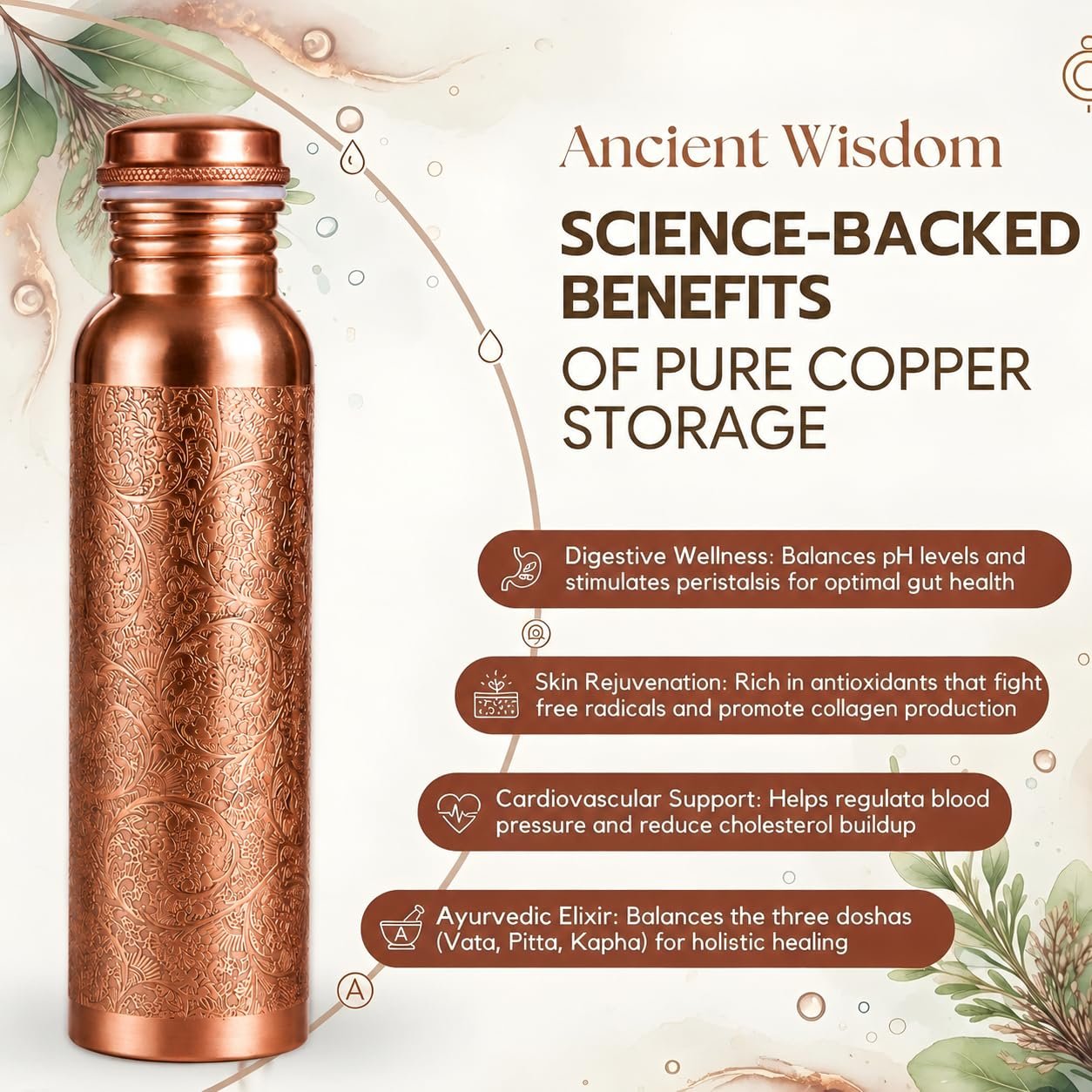 Copper Antique bottle - Image 2