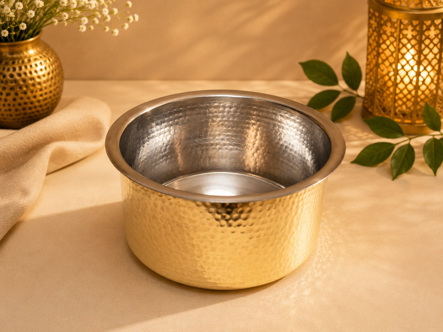 Brass Patila/ Topia With lid - Image 2